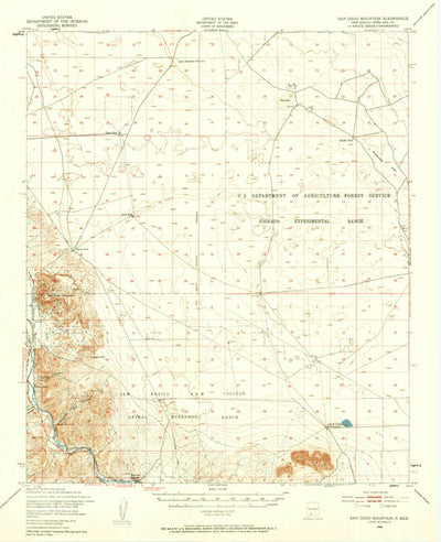 United States Geological Survey San Diego Mountain, NM (1948, 62500-Scale) digital map