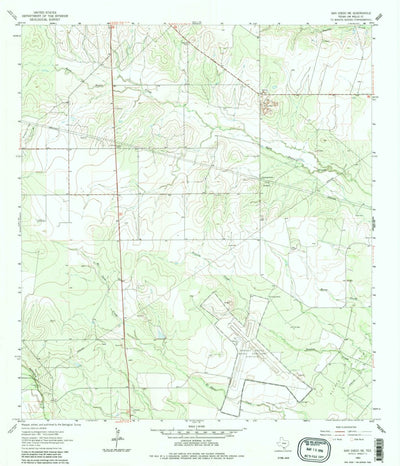 United States Geological Survey San Diego NE, TX (1963, 24000-Scale) digital map