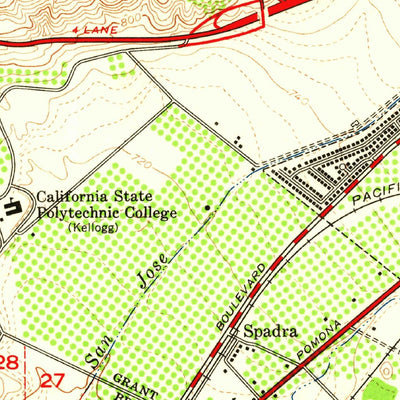 United States Geological Survey San Dimas, CA (1954, 24000-Scale) digital map