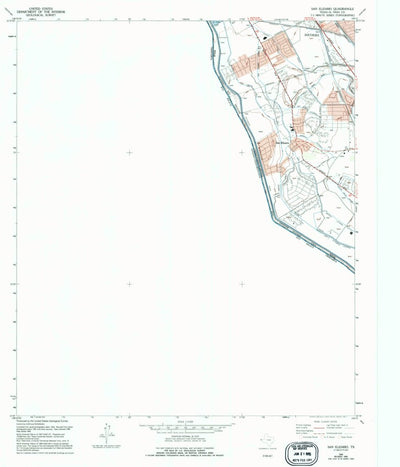 United States Geological Survey San Elizario, TX (1955, 24000-Scale) digital map