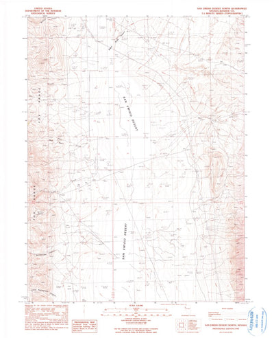 United States Geological Survey San Emidio Desert North, NV (1990, 24000-Scale) digital map