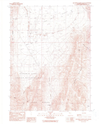 United States Geological Survey San Emidio Desert South, NV (1990, 24000-Scale) digital map