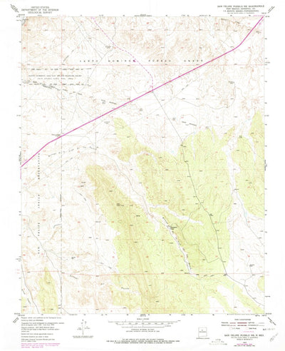 United States Geological Survey San Felipe Pueblo NE, NM (1954, 24000-Scale) digital map