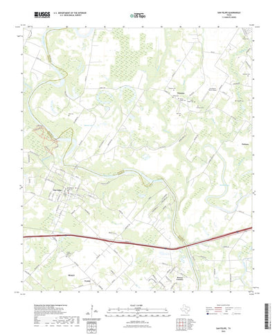 United States Geological Survey San Felipe, TX (2022, 24000-Scale) digital map