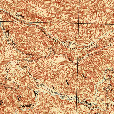 United States Geological Survey San Fernando, CA (1945, 62500-Scale) digital map