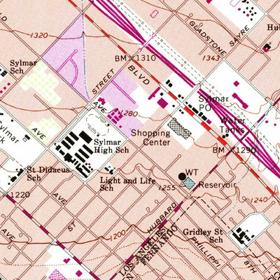 United States Geological Survey San Fernando, CA (1966, 24000-Scale) digital map