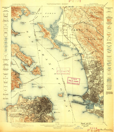 United States Geological Survey San Francisco, CA (1899, 62500-Scale) digital map