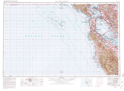 United States Geological Survey San Francisco, CA (1956, 250000-Scale) digital map