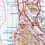 United States Geological Survey San Francisco, CA (1956, 250000-Scale) digital map