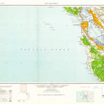 United States Geological Survey San Francisco, CA (1960, 250000-Scale) digital map