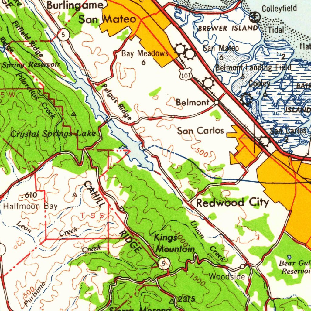 San Francisco, CA (1960, 250000-Scale) Map by United States Geological ...