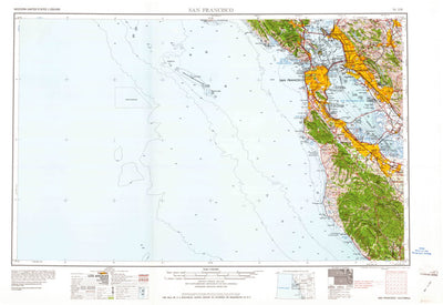 United States Geological Survey San Francisco, CA (1961, 250000-Scale) digital map