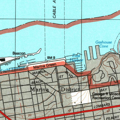 United States Geological Survey San Francisco North, CA (1993, 24000-Scale) digital map