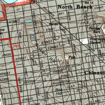 United States Geological Survey San Francisco North, CA (1993, 24000-Scale) digital map