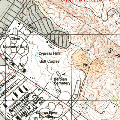 United States Geological Survey San Francisco South, CA (1993, 24000-Scale) digital map