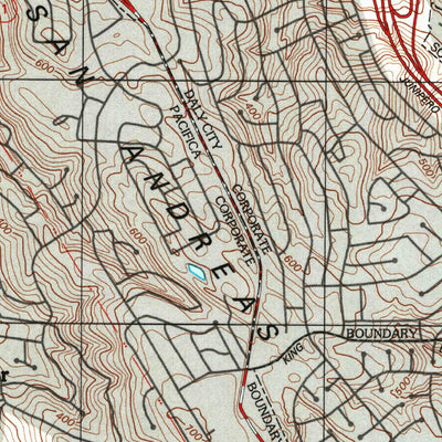 United States Geological Survey San Francisco South, CA (1993, 24000-Scale) digital map