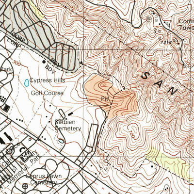 United States Geological Survey San Francisco South, CA (1995, 24000-Scale) digital map