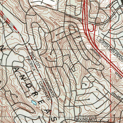 United States Geological Survey San Francisco South, CA (1995, 24000-Scale) digital map