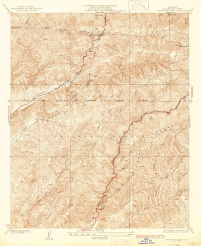 United States Geological Survey San Francisquito, CA (1937, 24000-Scale) digital map