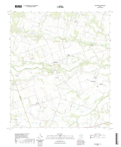 United States Geological Survey San Gabriel, TX (2022, 24000-Scale) digital map