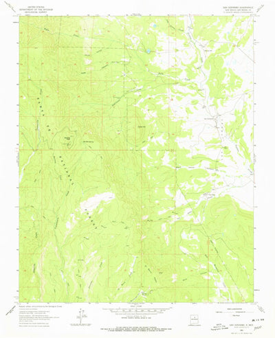 United States Geological Survey San Geronimo, NM (1961, 24000-Scale) digital map