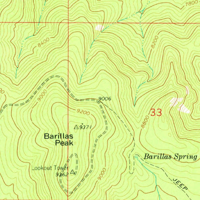 United States Geological Survey San Geronimo, NM (1961, 24000-Scale) digital map