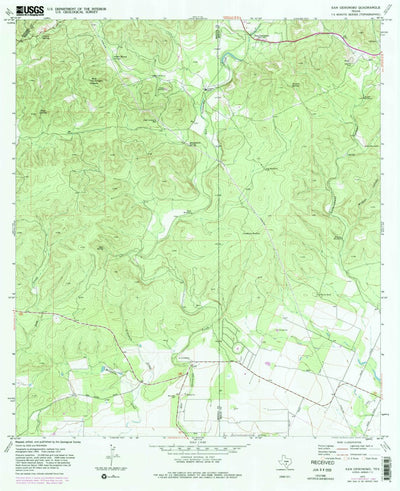 United States Geological Survey San Geronimo, TX (1970, 24000-Scale) digital map