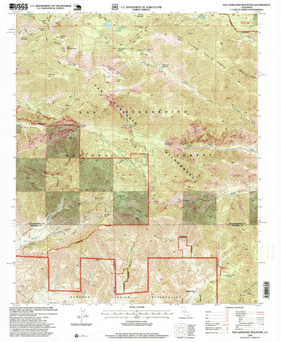 United States Geological Survey San Gorgonio Mountain, CA (1996, 24000-Scale) digital map