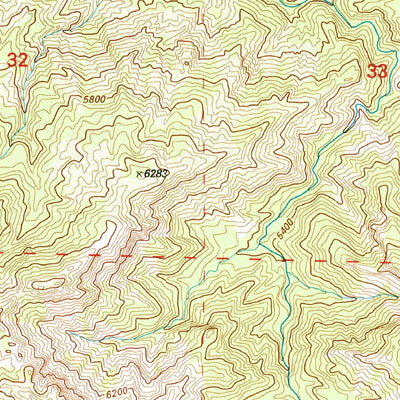 United States Geological Survey San Guillermo Mountain, CA (1995, 24000-Scale) digital map