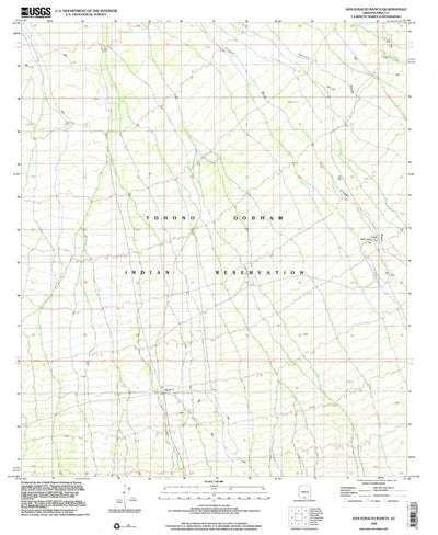 United States Geological Survey San Ignacio Ranch, AZ (1996, 24000-Scale) digital map