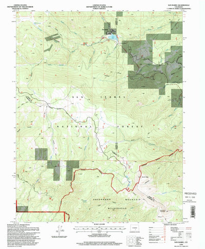 United States Geological Survey San Isabel, CO (1994, 24000-Scale) digital map