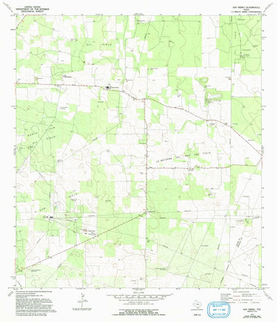 United States Geological Survey San Isidro, TX (1972, 24000-Scale) digital map
