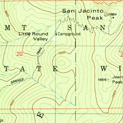 United States Geological Survey San Jacinto Peak, CA (1981, 24000-Scale) digital map