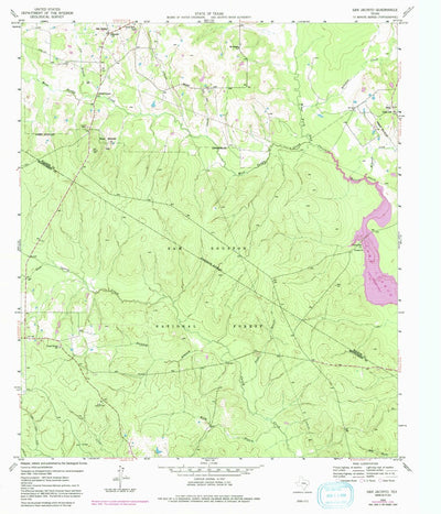 United States Geological Survey San Jacinto, TX (1959, 24000-Scale) digital map