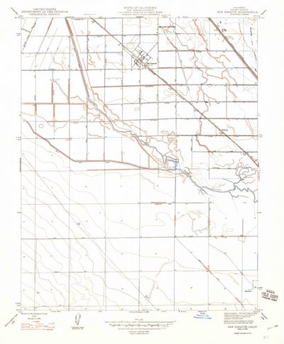 United States Geological Survey San Joaquin, CA (1947, 24000-Scale) digital map