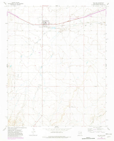 United States Geological Survey San Jon, NM (1968, 24000-Scale) digital map