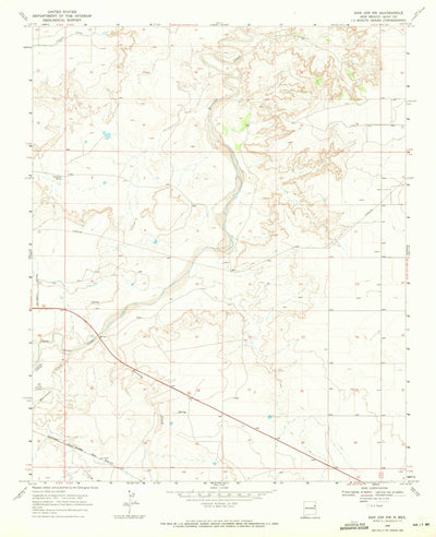 United States Geological Survey San Jon NW, NM (1968, 24000-Scale) digital map