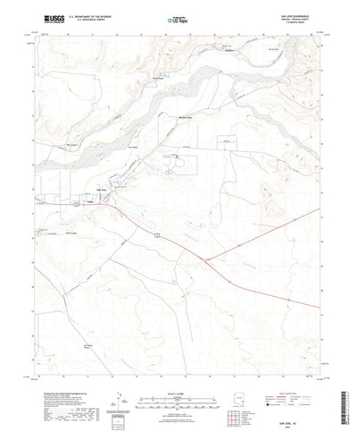 United States Geological Survey San Jose, AZ (2021, 24000-Scale) digital map