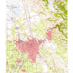 United States Geological Survey San Jose, CA (1953, 62500-Scale) digital map