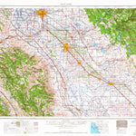 United States Geological Survey San Jose, CA (1966, 250000-Scale) digital map