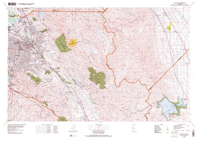 United States Geological Survey San Jose, CA (1978, 100000-Scale) digital map