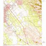 United States Geological Survey San Jose East, CA (1953, 24000-Scale) digital map
