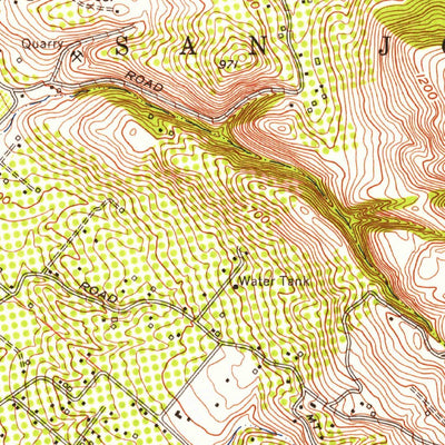United States Geological Survey San Jose East, CA (1953, 24000-Scale) digital map