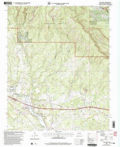 United States Geological Survey San Jose, NM (2002, 24000-Scale) digital map