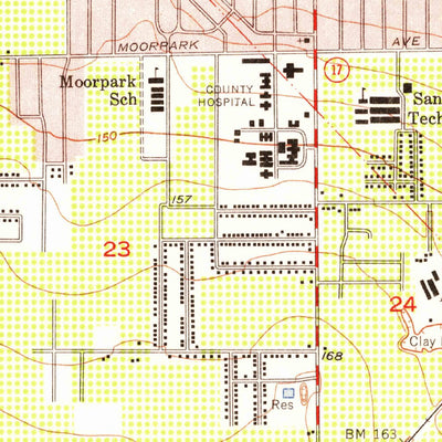 United States Geological Survey San Jose West, CA (1953, 24000-Scale) digital map