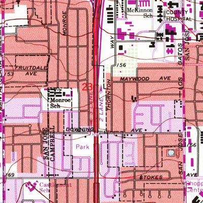 United States Geological Survey San Jose West, CA (1961, 24000-Scale) digital map