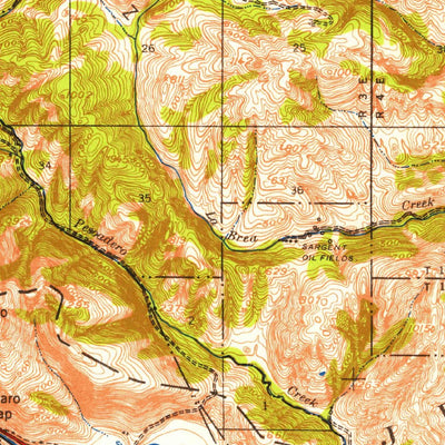 United States Geological Survey San Juan Bautista, CA (1939, 62500-Scale) digital map