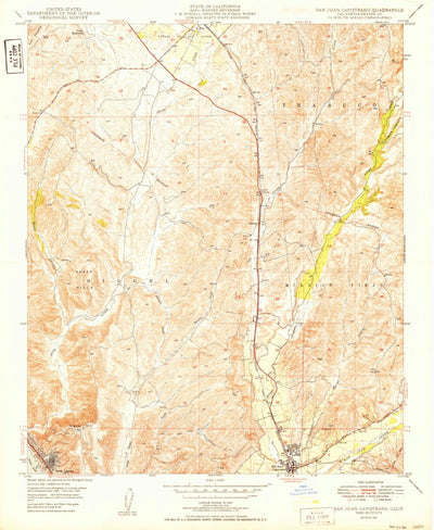 United States Geological Survey San Juan Capistrano, CA (1949, 24000-Scale) digital map