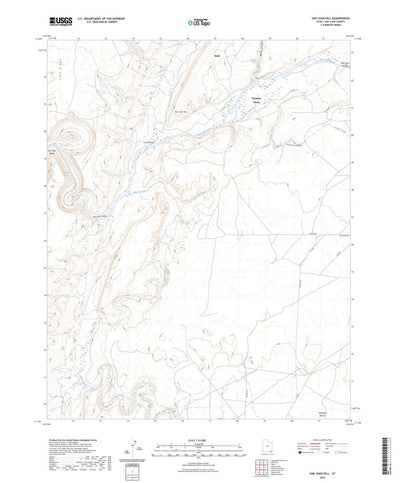 United States Geological Survey San Juan Hill, UT (2023, 24000-Scale) digital map