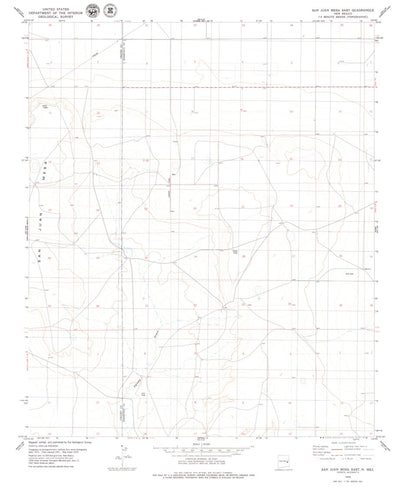 United States Geological Survey San Juan Mesa East, NM (1979, 24000-Scale) digital map